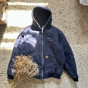 Carhartt Faded Midnight Blue Active Jacket J130 MDT Mens Size XL